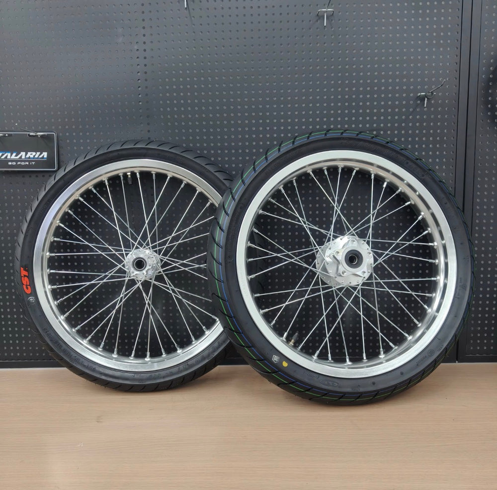 Chrome LBX/ERIDE 70/90-17 90/80-17 Wheelset