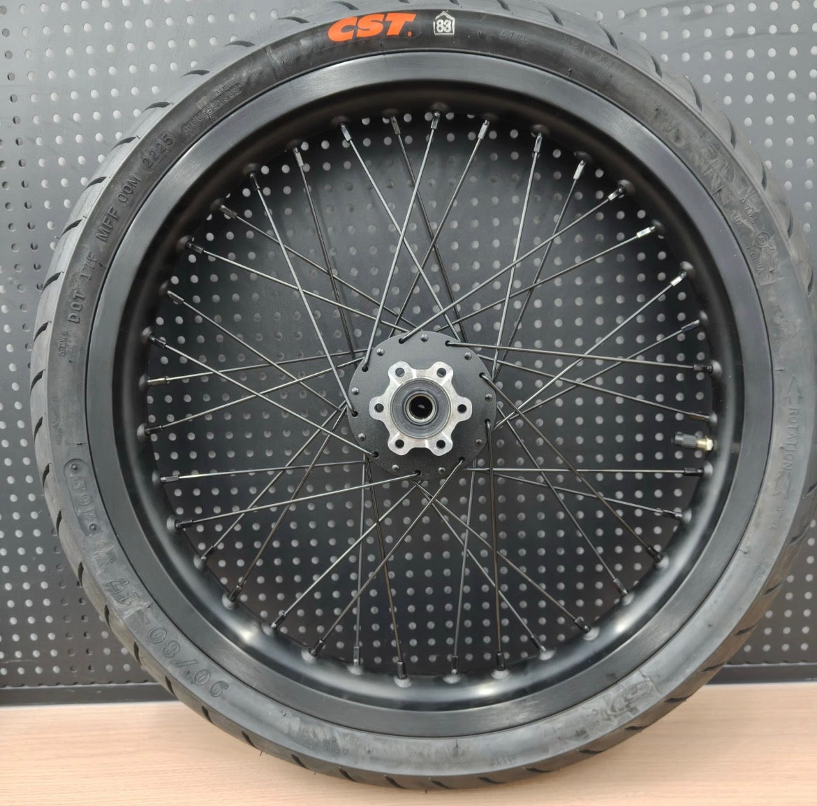 Black LBX/ERIDE 70/90-17 90/80-17 Wheelset